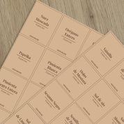 Set 210 Etiquetas Impermeables De Especies 5.5cmx4.5cm