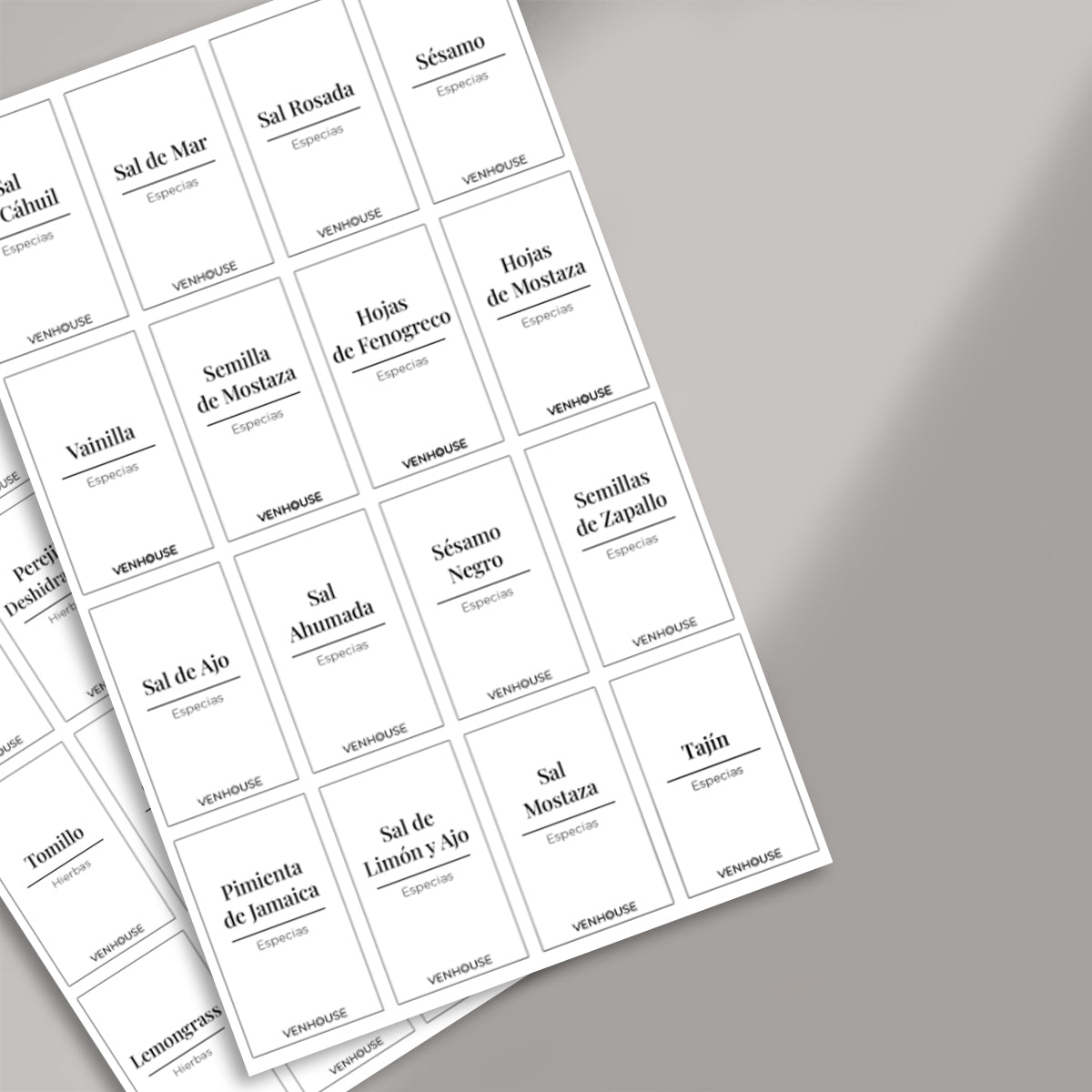 Etiquetas ESPECIERO 3.3×5.5 cm – Slim Vertical