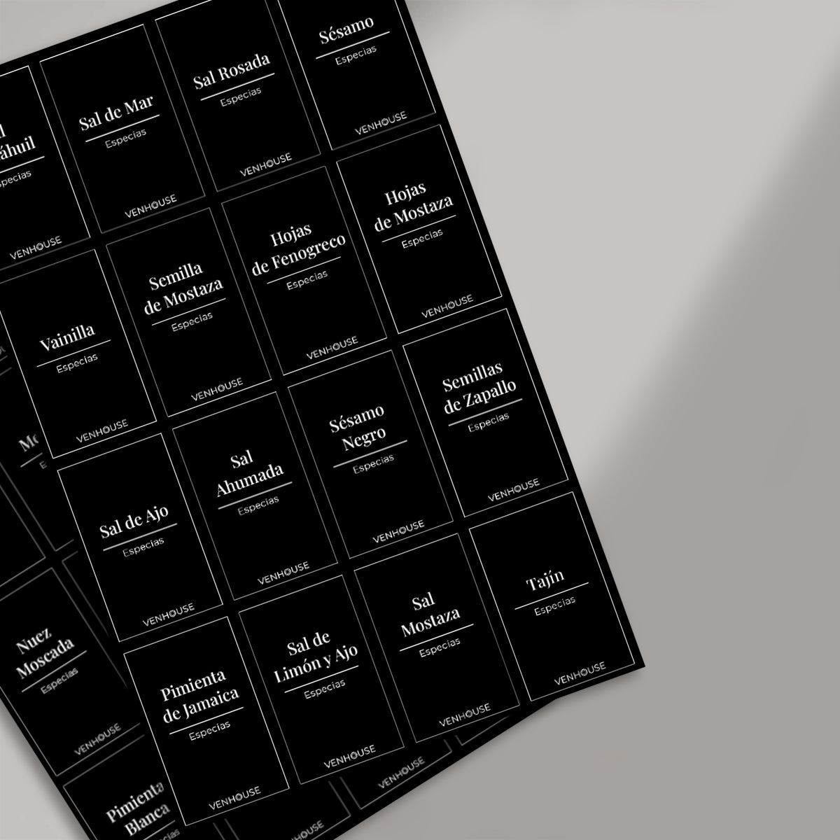 Etiquetas ESPECIERO 3.3×5.5 cm – Slim Vertical