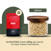 Frasco Contenedor Tarro Hermético Vidrio Tapa Acacia 500ml
