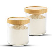 Frasco Contenedor Tarro Hermético Vidrio Tapa Bambú 800ml