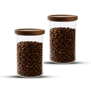 Frasco Contenedor Tarro Hermético Vidrio Tapa Acacia 1000ml