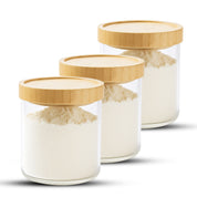 Frasco Contenedor Tarro Hermético Vidrio Tapa Bambú 800ml