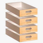 Pack 4 Organizadores Repisa Extraíble Cajones Despensa 28cm