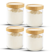 Frasco Contenedor Tarro Hermético Vidrio Tapa Bambú 800ml