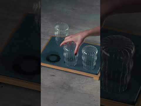 Tapete de piedra de secado rápido con base de bambú